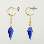 Blue Rose Earrings (ブルーローズ　モチーフピアス) Bandai ¥10,000