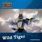 Tiger & Bunny in Namco Namjatown Original Sticker (Wild Tiger C) (オリジナルステッカー) NFS With food/drink order