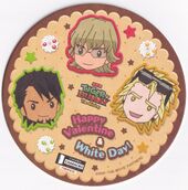 Coaster #61 (Happy Valentine & White Day Apollon Trio) NFS Included with glass of wine, available February 1 to 14 2016