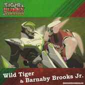 Tiger & Bunny in Namco Namjatown Original Sticker (Wild Tiger & Barnaby C) (オリジナルステッカー) NFS With food/drink order