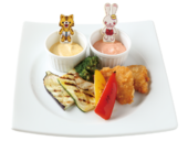 Tora & Usagi Chicken Fillet & Grilled Vegetable Plate (トラとウサギのチキンフリット＆グリル野菜プレート) ¥1,200