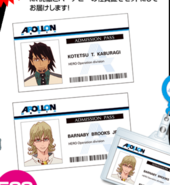 Apollon Media ID Card Holder + Kotetsu & Barnaby Employee ID Card Set (アポロンメディア IDカードホルダー＋虎徹＆バーナビー社員証セット) A Prize, 500 awarded