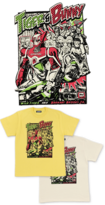 American Comic Pattern T-Shirt (アメコミ風集合) Banana/Off-White Men's S/M/L Bandai ¥2,800