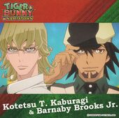 Tiger & Bunny in Namco Namjatown Original Sticker (Kotetsu & Barnaby B) (オリジナルステッカー) NFS With food/drink order