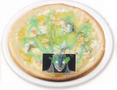 Look Closely And Reflect On Yourself... (刮目して己の全てを省みろ･･･) ¥1,200 Pizza with blue cheese and honey