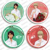 75mm Sparkling Can Badge (Rose Ver.) (75mmきらきら缶バッジ バラver.) ¥605 4 types