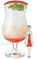 Cis' White Apple Cocktail (シスのホワイト林檎カクテル) ¥680 Calpis, apple, grenadine syrup