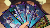 Different art on cards for Sky High and Tiger than the released hero cards. (18:47)