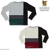 Sources Griffin Color Block Pullover (SOURCES GRIFFIN カラーブロッキングプルオーバー) ¥8,100 2 types