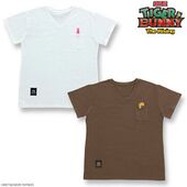 V-Neck Patch T-Shirt (VネックワッペンTシャツ) ¥3,996 White/khaki