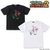 Buddy Pattern T-Shirt (Wild Tiger & Barnaby) (バディ柄Tシャツ（ワイルドタイガー＆バーナビー・ブルックス Jr.）) Bandai ¥3,300 M,L,XL Black/White