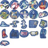 Yuru Palette Flake Stickers (Hero On Air) (フレークシール ゆるパレット HERO "ON AIR!") 4549743494418 Movic ¥440