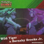 Tiger & Bunny in Namco Namjatown Original Sticker (Wild Tiger & Barnaby C) (オリジナルステッカー) NFS With food/drink order