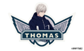 Winter Vacation Heroes Traveler Sticker (Thomas) (トラベルステッカー　トーマス・トーラス) ¥660