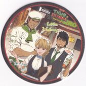 Coaster #93 (Hero's Label Antonio Karina Kotetsu) NFS Included with Hero's Lable #1 wine