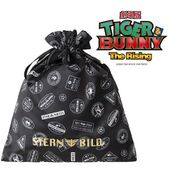 Large Satin Drawstring Bag (Stamp Design) (サテン巾着（大） スタンプ風デザイン) ¥2,970