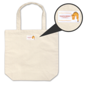 The World of Tiger & Bunny Tote Bag (Tiger) (トートバッグ生成り タイガー柄) ¥2,000