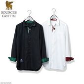 Sources Griffin Dress Shirt With Buttons (SOURCES GRIFFIN 飾りボタン付きドレスシャツ) ¥11,880 2 types