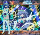 Celsius dressed as Blue Rose