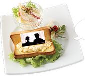 Encounter Fountain Apple Salad (出会いの噴水リンゴサラダ) ¥950 Egg sandwich with apple salad