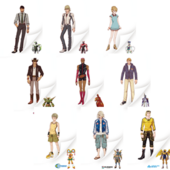 The World of Tiger & Bunny Postcard B (ポストカードB) ¥120 9 types