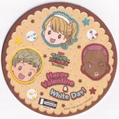 Coaster #62 (Happy Valentine & White Day Otome Club) NFS Included with glass of wine, available February 1 to 14 2016